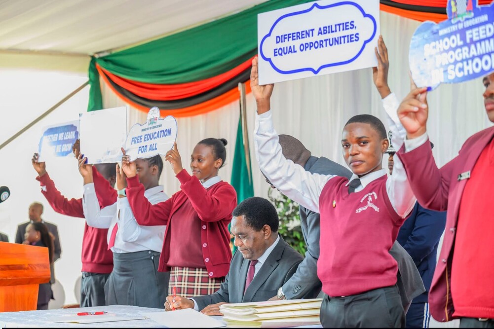 Zambiya: Perezida yemeje kwigira ubuntu mu bigo bya leta  ku bana bose